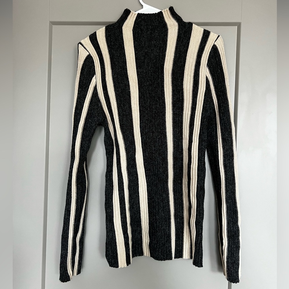 Knit mock neck top